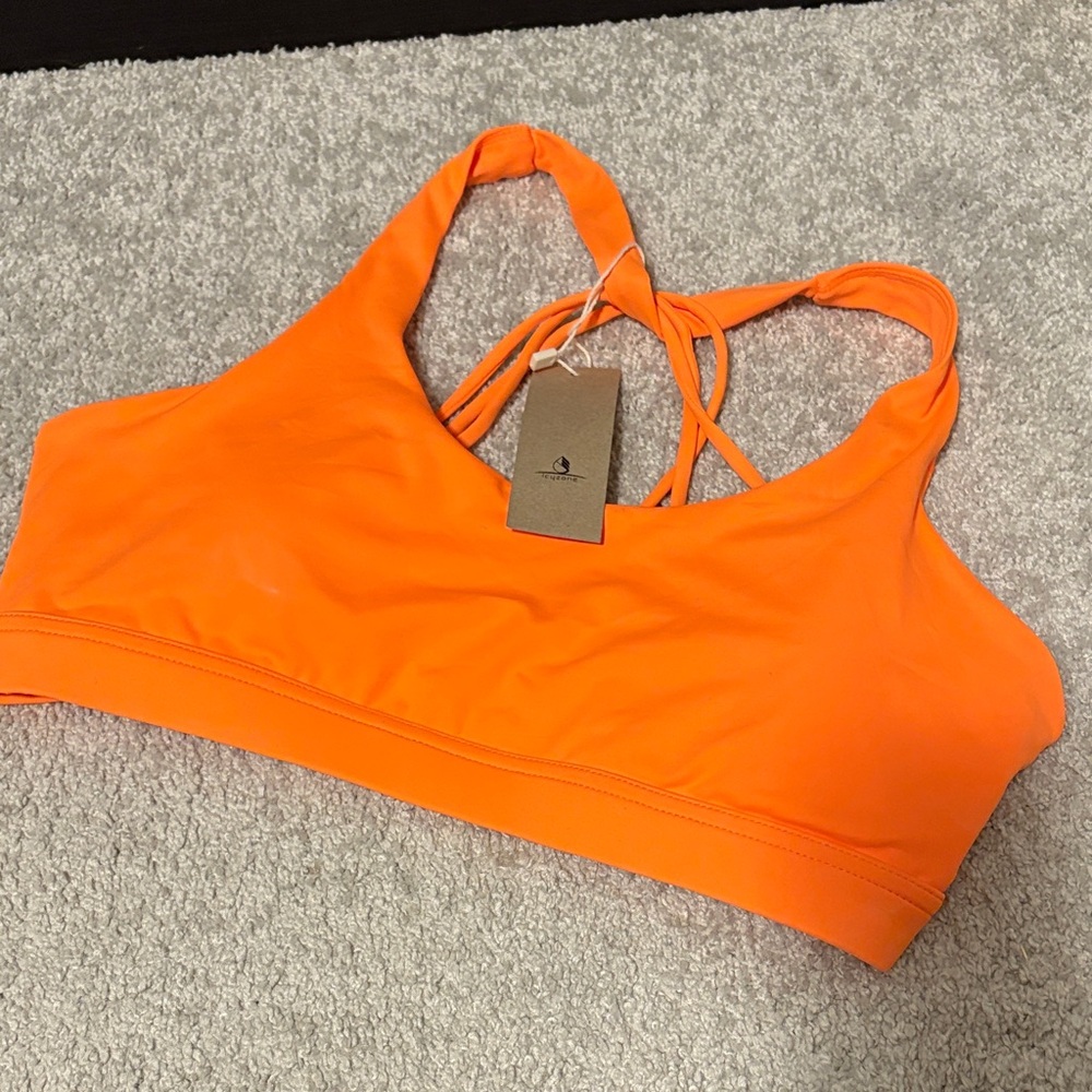 Orange bikini top M